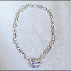 Tiffany & Co. Oval Tag Necklace